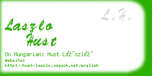 laszlo hust business card